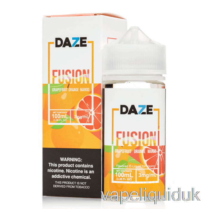 Grapefruit Orange Mango - 7 Daze Fusion - 100mL 3mg Vape Juice